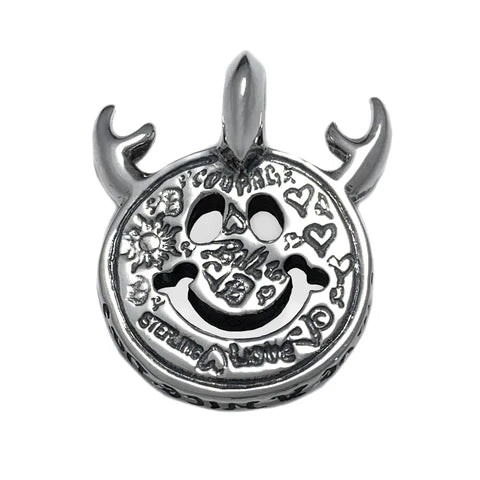 BWL - C383GR Graffiti Happy Face Charm - Antlers 2