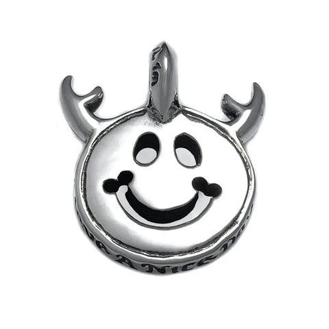 BWL - C383 Happy Face Charm - Antlers 1