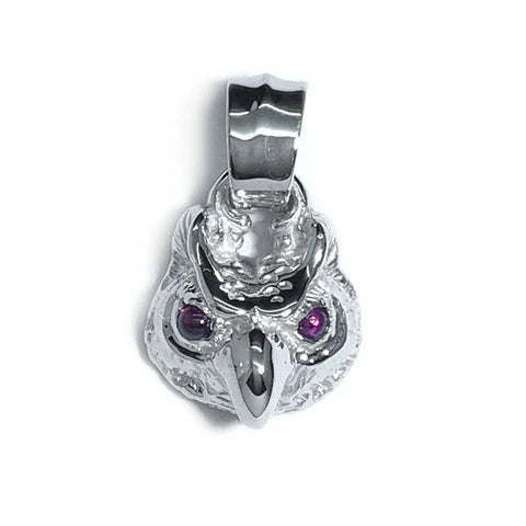 BWL - C387SCP Owl Charm with Stone Eyes Custom Plated_2