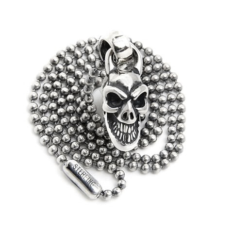 BWL - CB114 Mini Skull Charm with 2mm Ball Chain_1