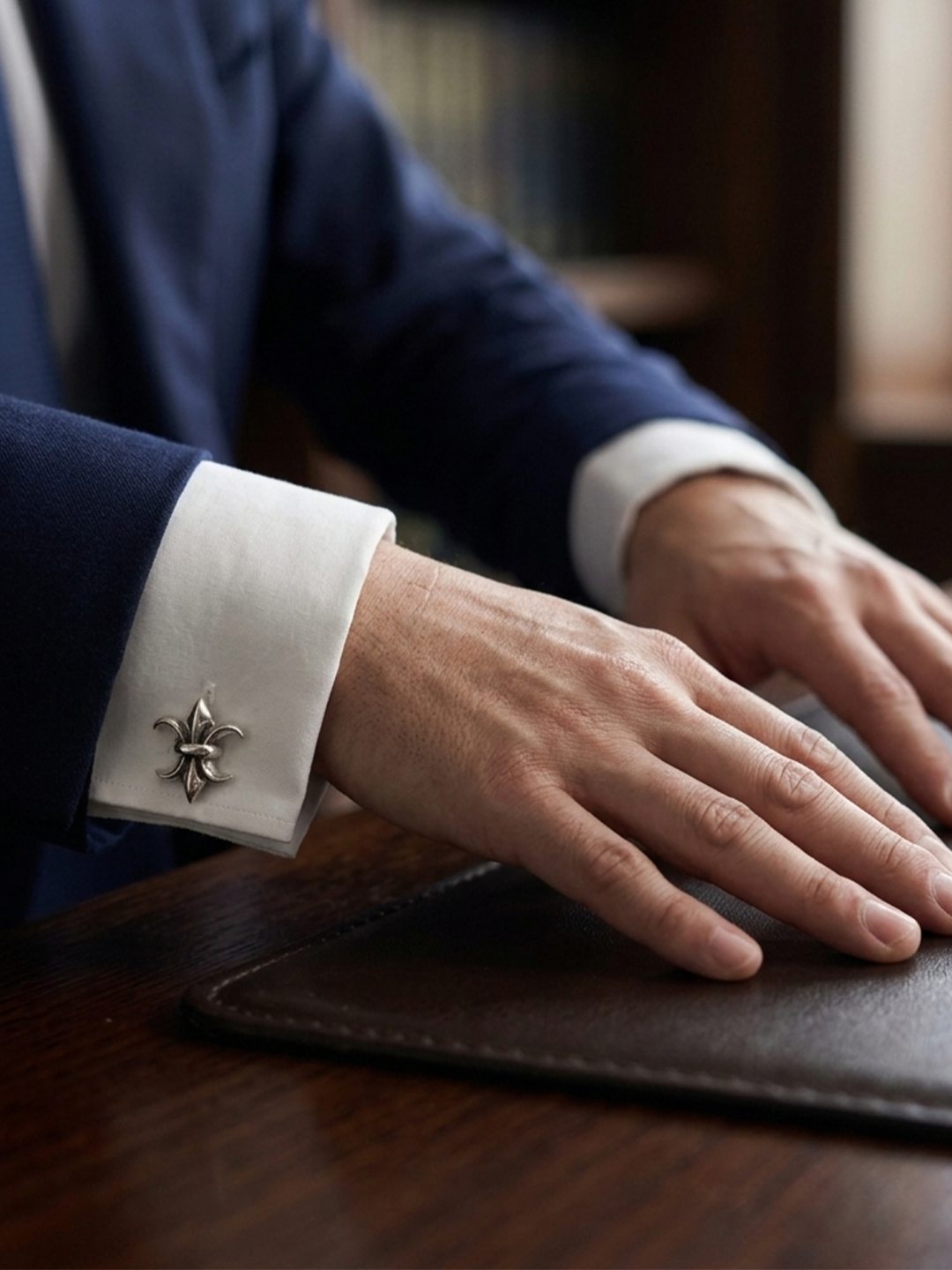BWL - CL103 Fleur De Lis Cuff Links 3