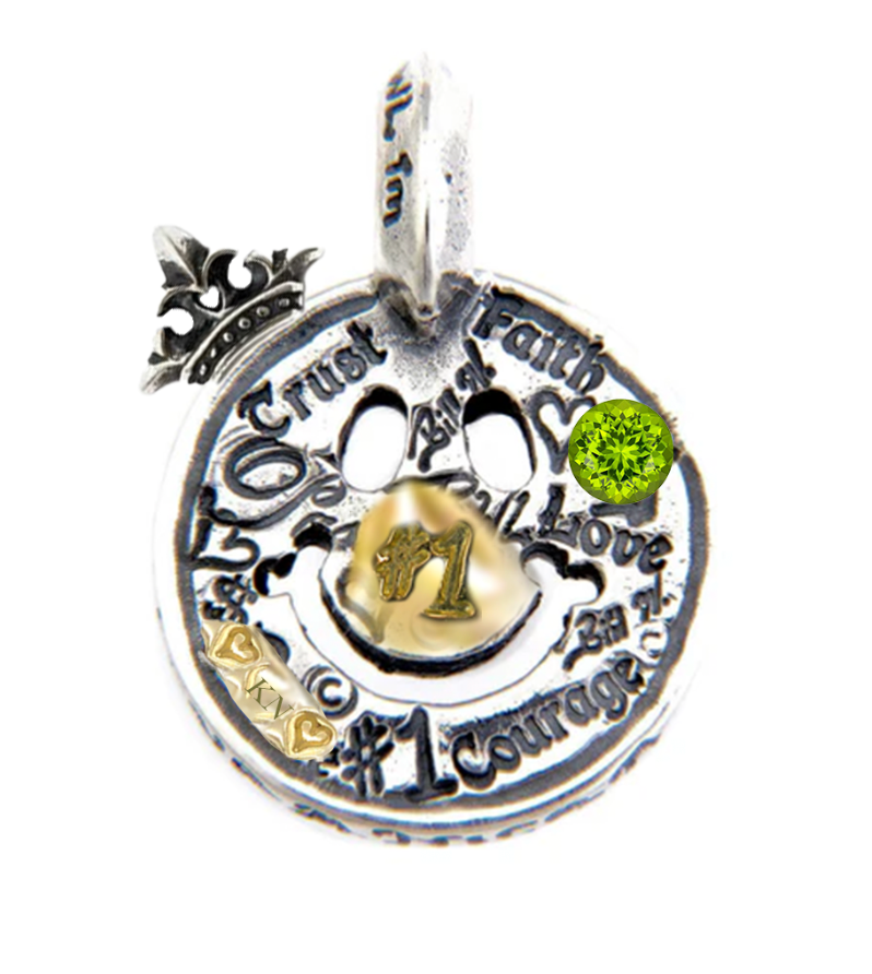BWL - *Custom made* C359GR Graffiti Happy Face Charm / 18K Gold Overlay x 2/Small Parts 
