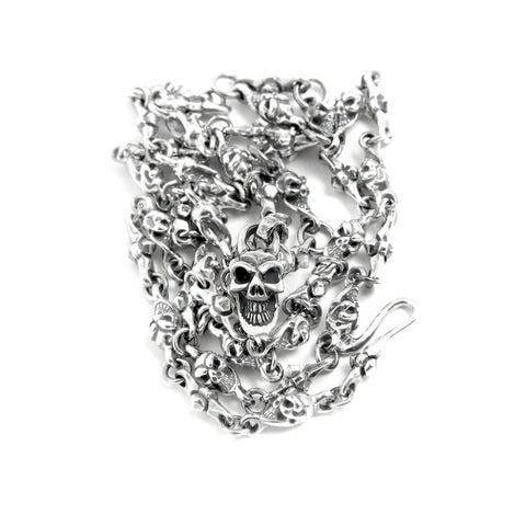 BWL - N871S Small Cross And Skull Necklace 1