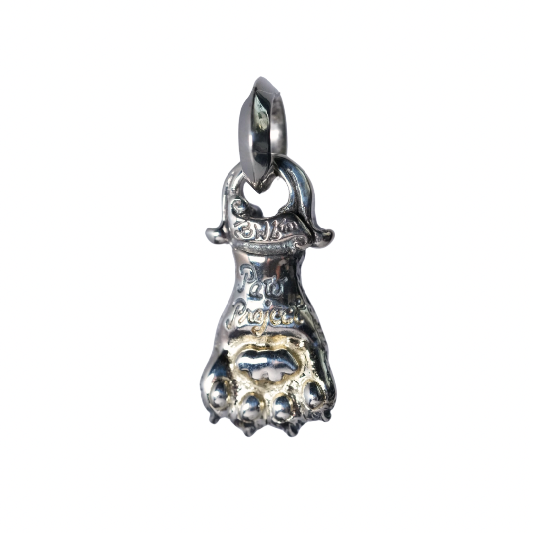 BWL - PN1012C 30th Anniversary Medium Cat Paw Pendant w/ 1 Spot Gold Overlay 1