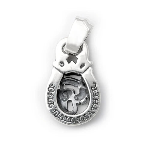 BWL - PN1036-A Horseshoe Pendant "LUCKY" Top - Large 3