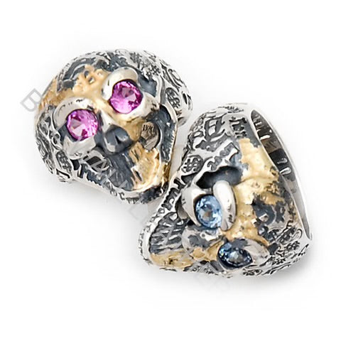 BWL - R310GRPR Good Luck Graffiti Skull Rings 1
