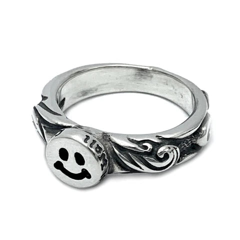 BWL - R457 4mm Special Edition Band with Tiny Happy Face 2