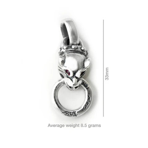 C366S 30th Anniversary Vintage Panther With Birthstone Eyes Charm