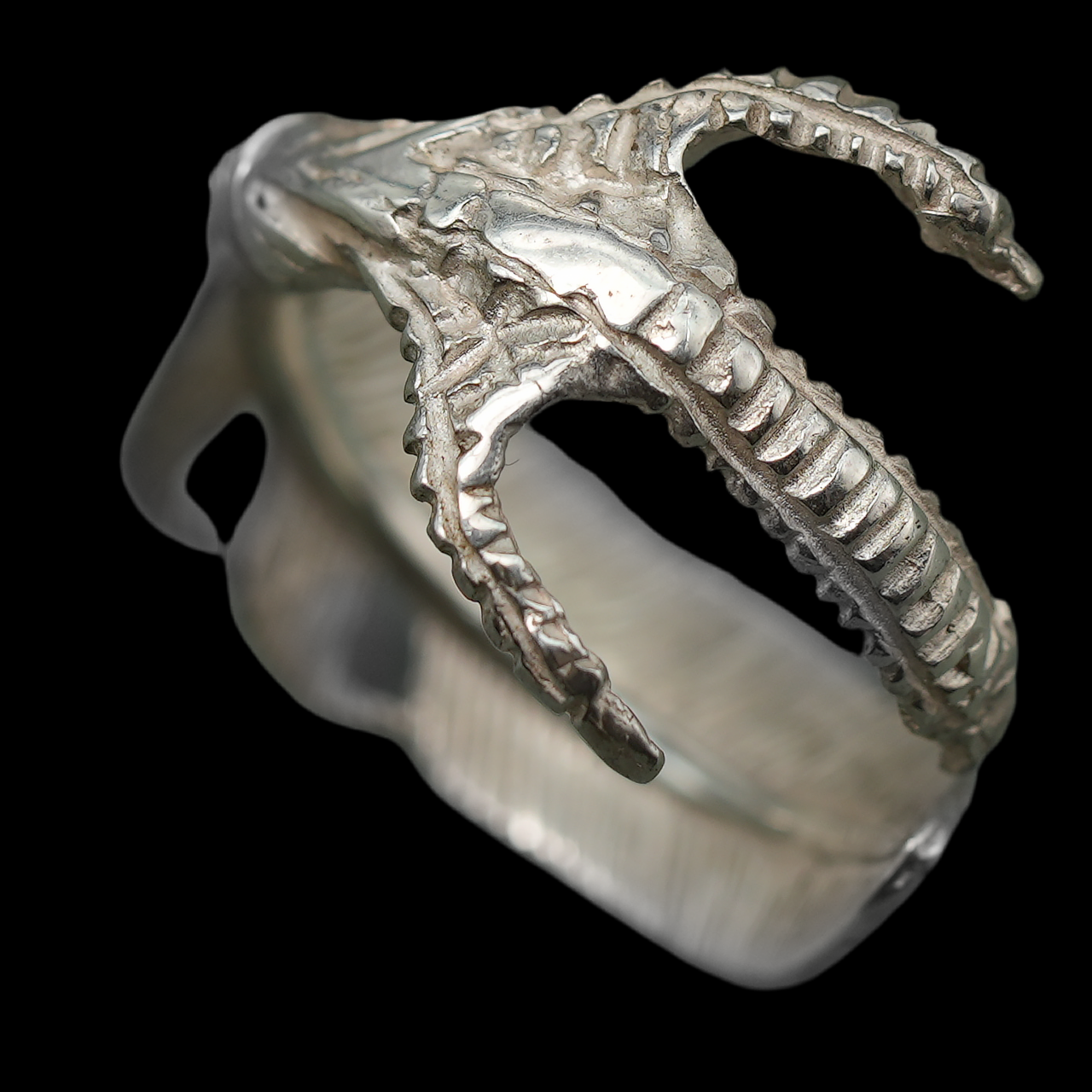 Silver Dollar Craft 18K Gold Point Eagle Claw Ring