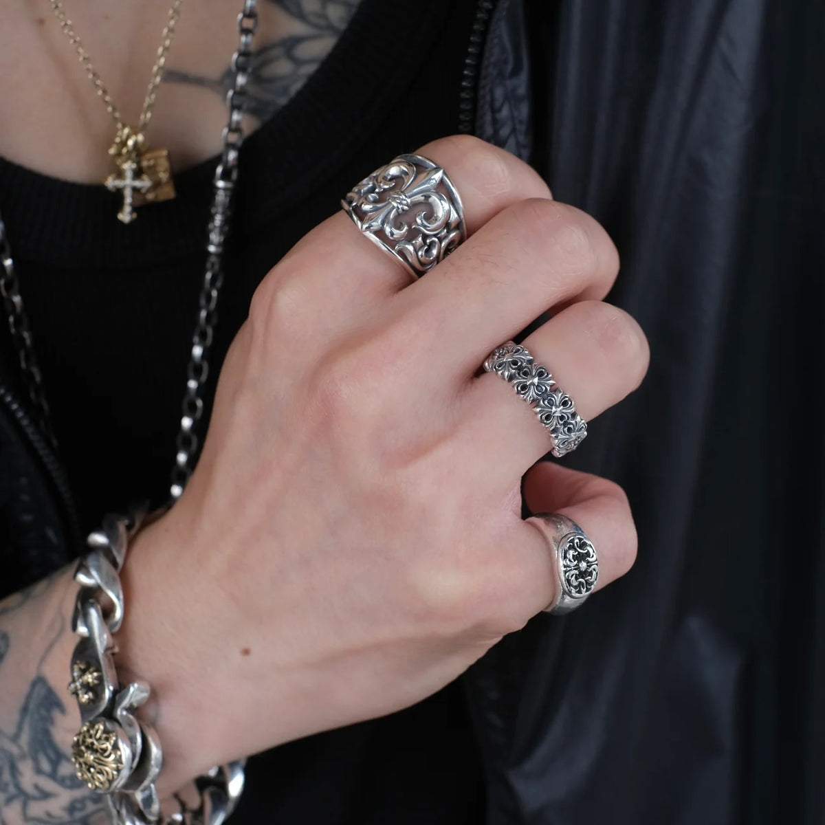 Deal Design - Double Ray Studs Ring_6