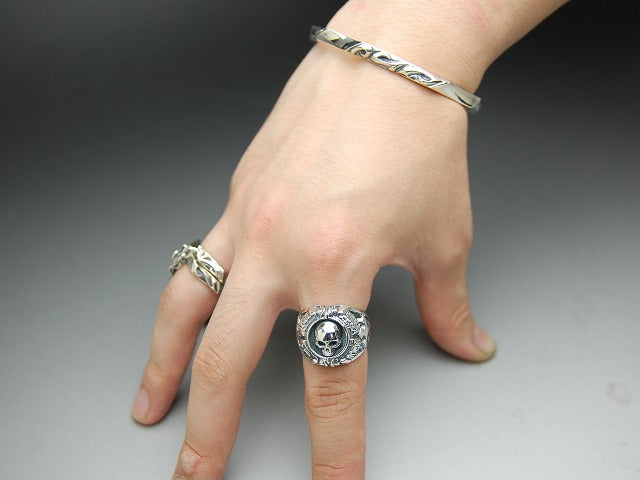 Deal Design - Grid Skull College Ring 2