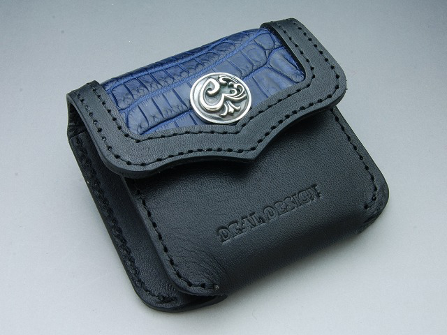Deal Design - Inlay dot coin case: Real crocodile 1