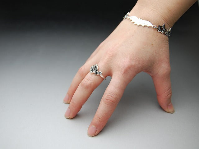 Deal Design - One Drop Clover Silver Ring 2