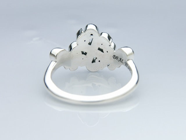 Deal Design - One Drop Clover Silver Ring 5