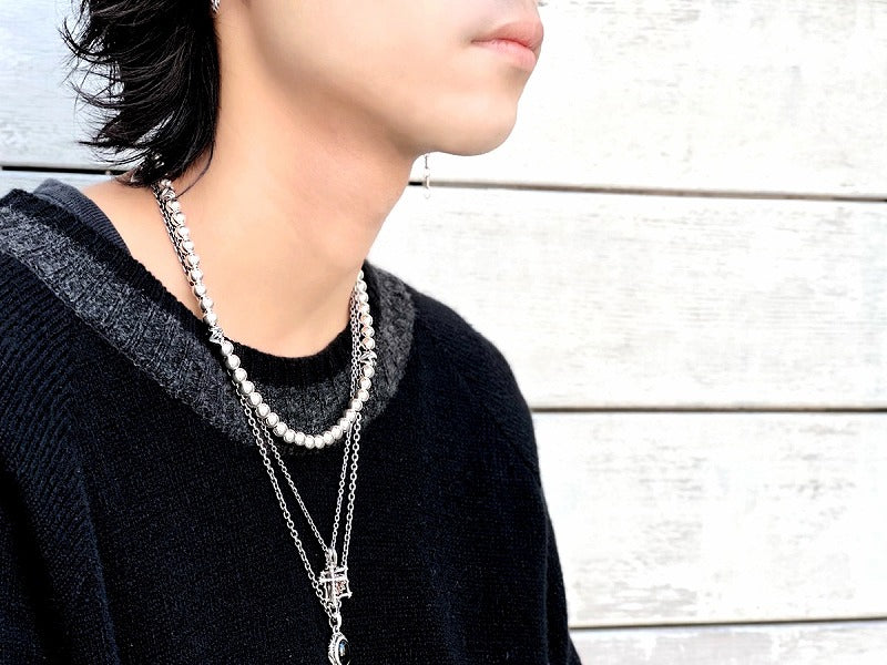 Deal Design - RT: Pearl Necklace 8mm ( All Silver ) 2