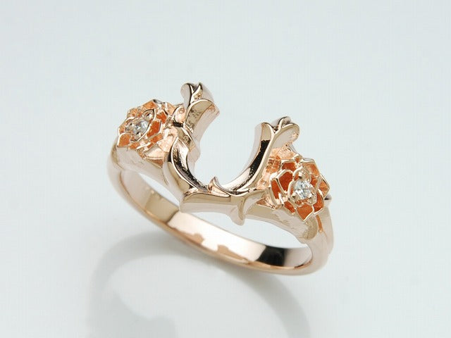 Deal Design - Rose Horseshoe Pink Ring 1
