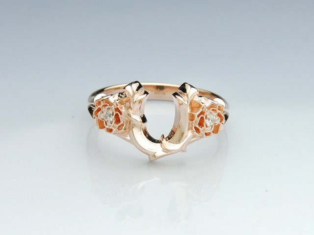 Deal Design - Rose Horseshoe Pink Ring 4