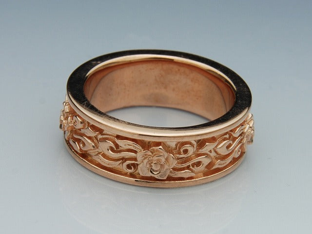 Deal Design - Scroll Rose Ring 6