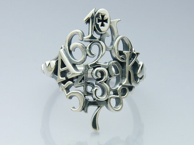 Deal Design - Shuffle Card Silver Ring 4