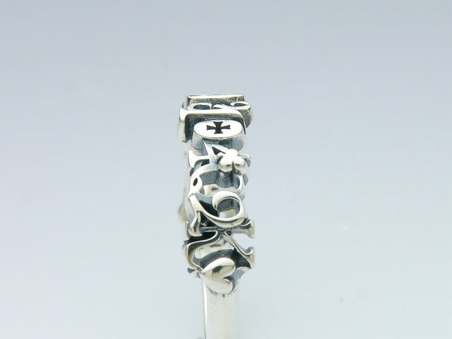 Deal Design - Shuffle Number Silver Ring 3