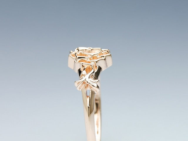 Deal Design - Single Grid Rose Ring (PK) 3