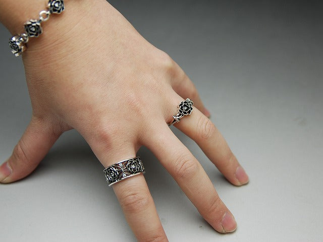 Deal Design - Single Grid Rose Ring (SV) 2