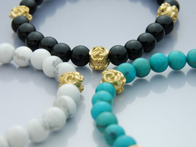 Deal Design - Snake Rock Bracelet : Gold Ball 3