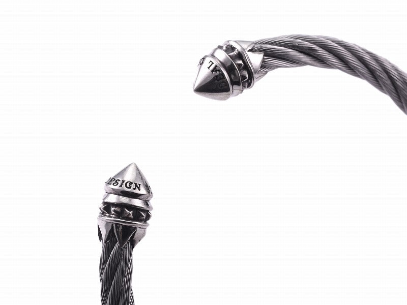 Deal Design - Stainless Wire Bangle : End Cone 3