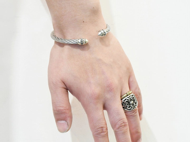 Deal Design - Stainless Wire Bangle : End Cone 5
