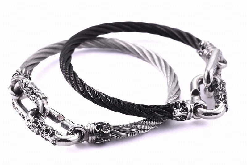 Deal Design - Stainless Wire Bangle : Oval Connect 4