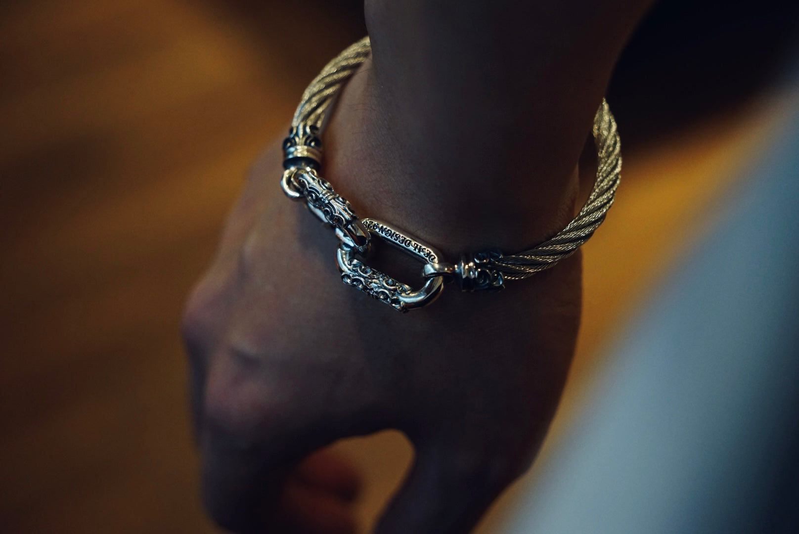 Deal Design - Stainless Wire Bangle : Oval Connect 5