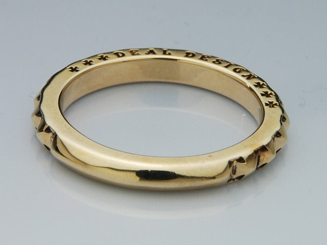 Deal Design - Tiny Cross 10K Gold Ring 5