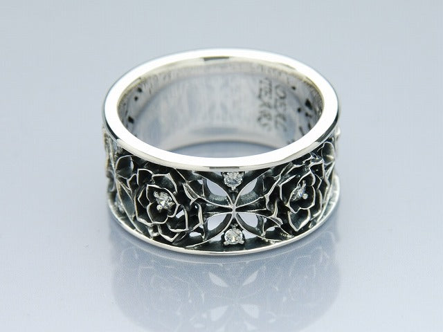 Deal Design - Wide Grid Rose Ring (SV) 4