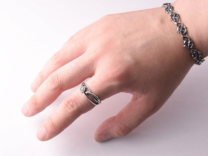 Deal Design Crossing Snake Ring 2