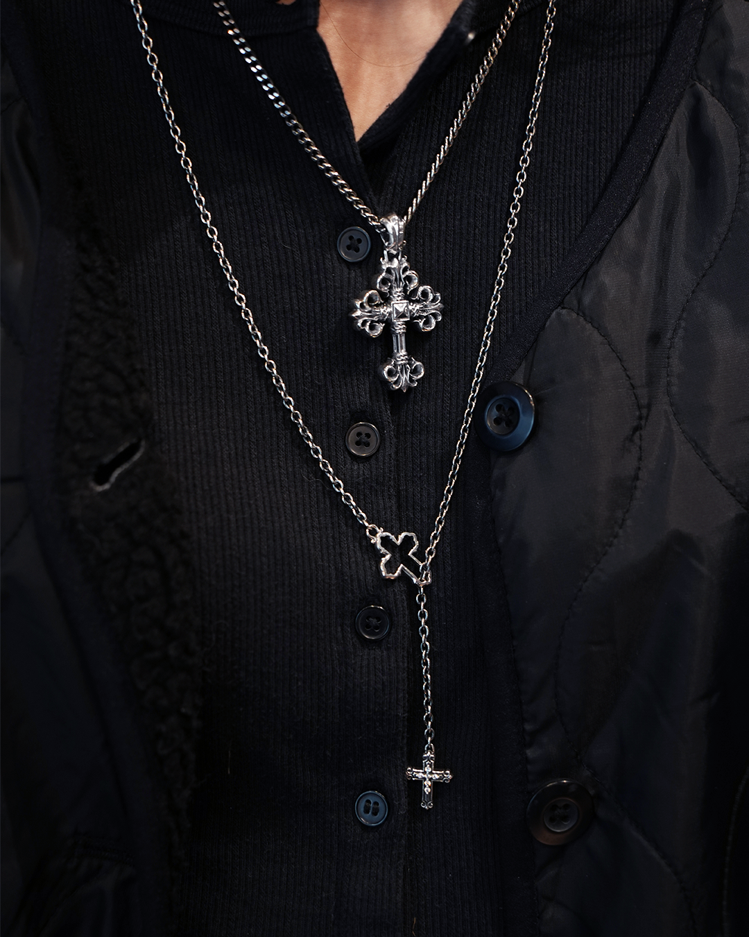Deal Design Layered silver chains and necklaces