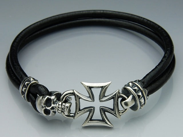 Deal design - Fangdo Skull Leather Bracelet 1