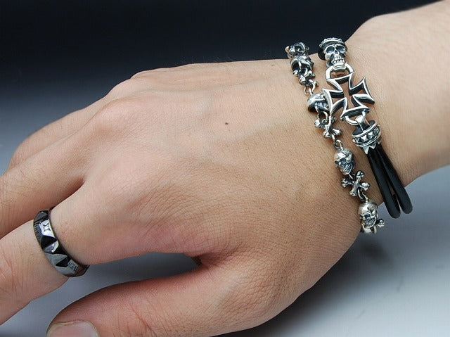 Deal design - Fangdo Skull Leather Bracelet 2