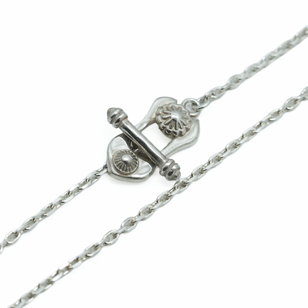 Silver Dollar Craft Silver Concho T-Bar Necklace