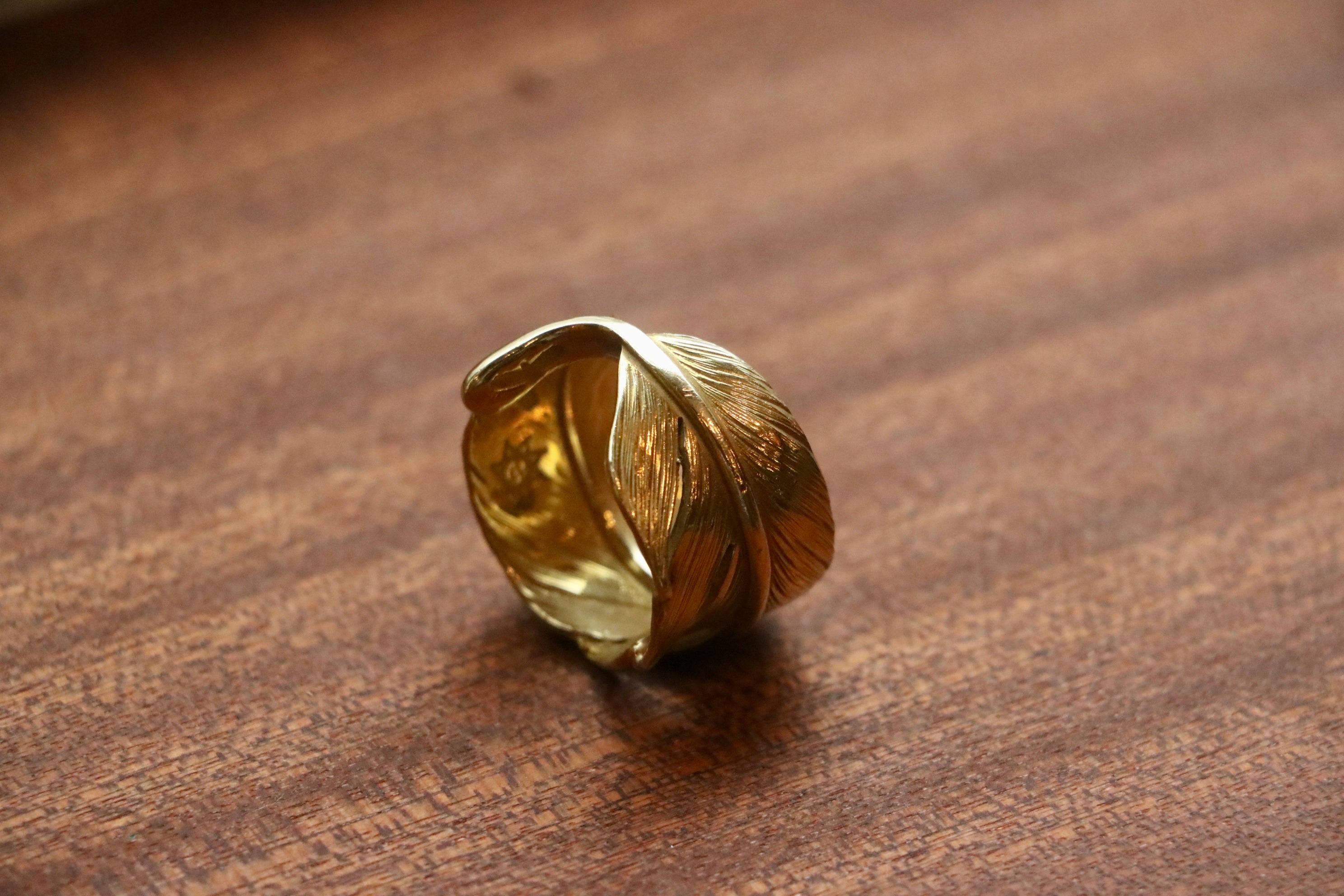 Albatory 18K Feather Ring L