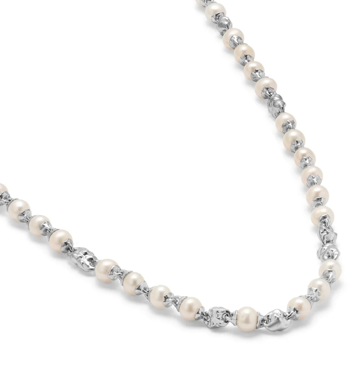 THE RAIGH NECKLACE | 6MM | WHITE PEARL | STERLING SILVER