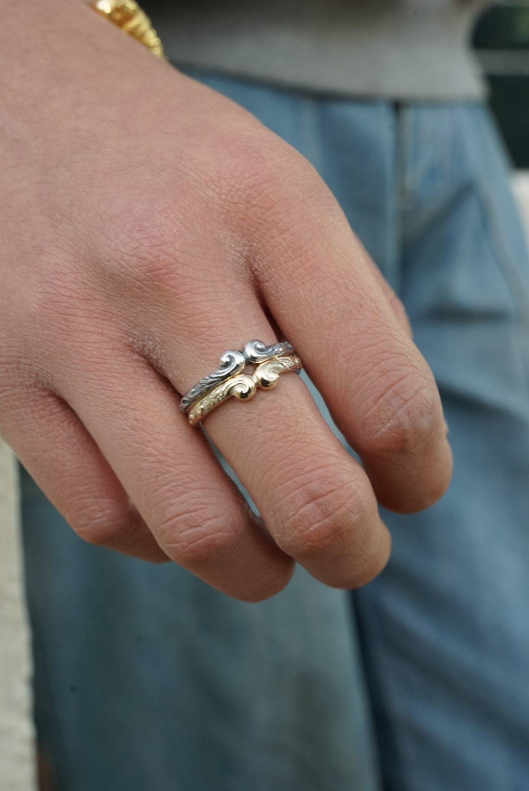 Guardia 10K Gold Gold Band Ring 3