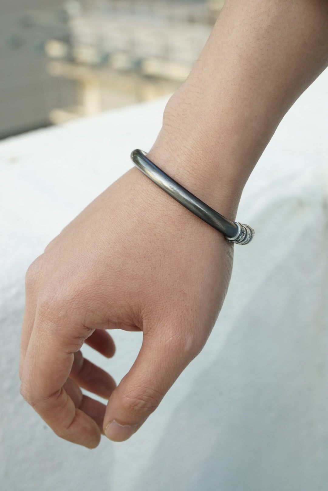 Guardia Silver Golden Cudgel Bangle 5