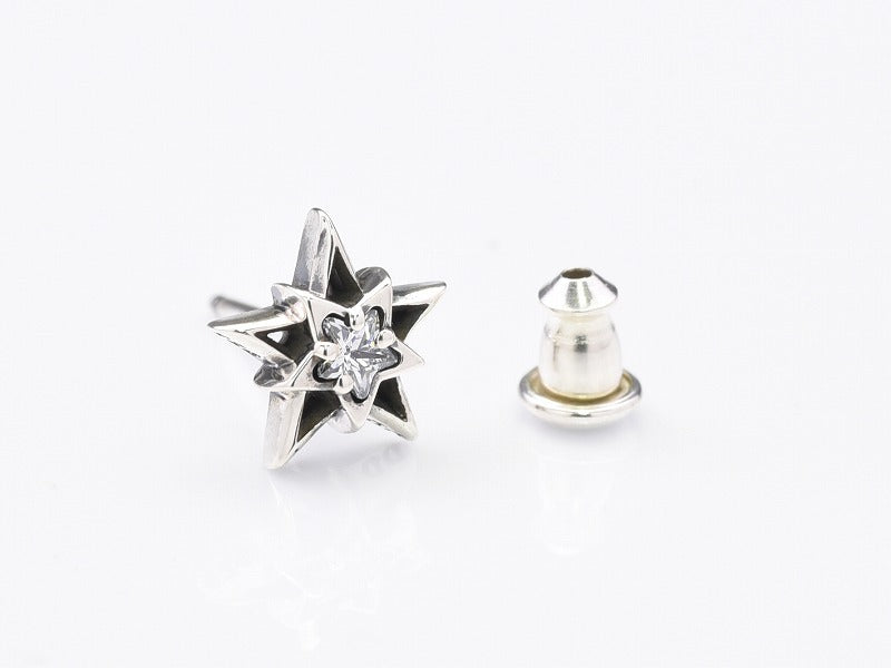 Drop Star Earrings with stone