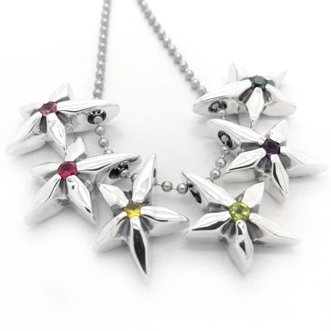 PN978S Shooting Star Pendant with Stones