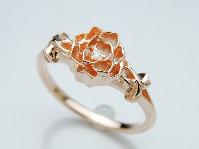 Deal Design Single Grid Rose Ring (PK)