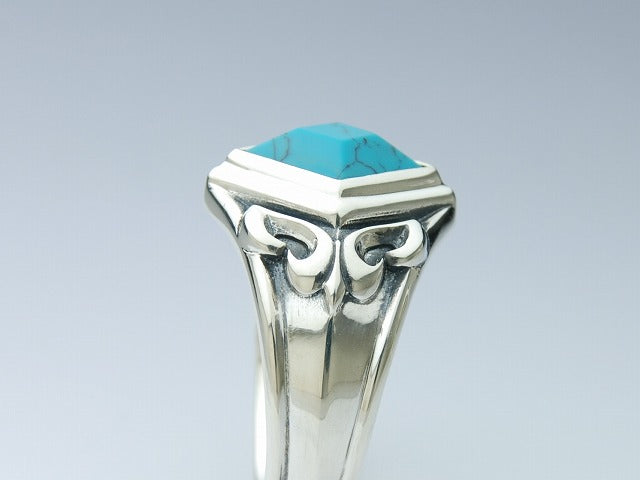 Deal Design Hide Snake Turquoise Ring