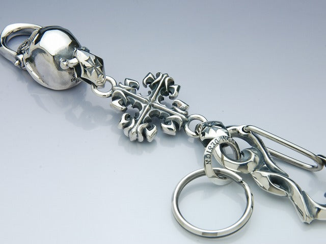 knocker skull key chain