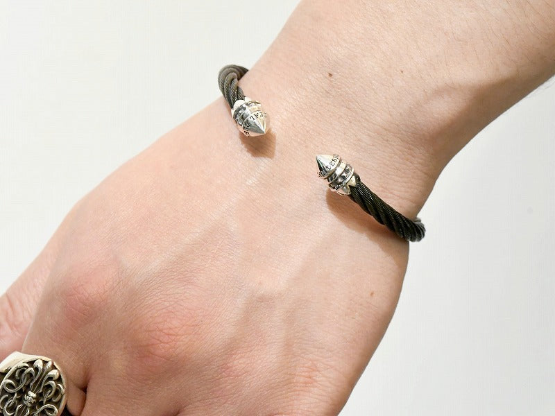 Deal Design - Stainless Wire Bangle : End Cone 6