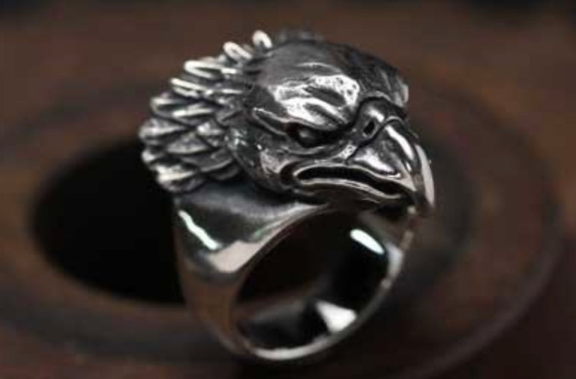 Mad Cult Eagle Head Ring