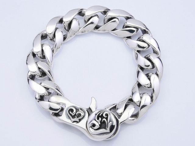Classic chain bracelet: blaze heart
